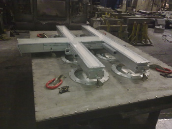 Casting table "OPEN TOP" system 6 exits diametar 20"